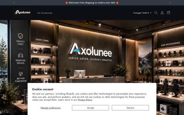 Axolunee storefront