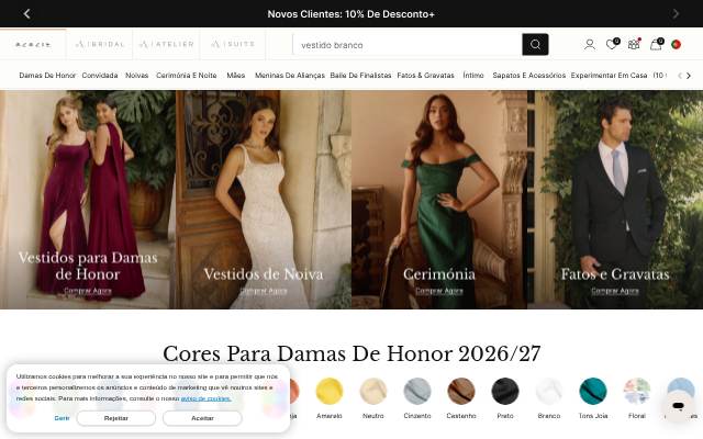 Azazie storefront