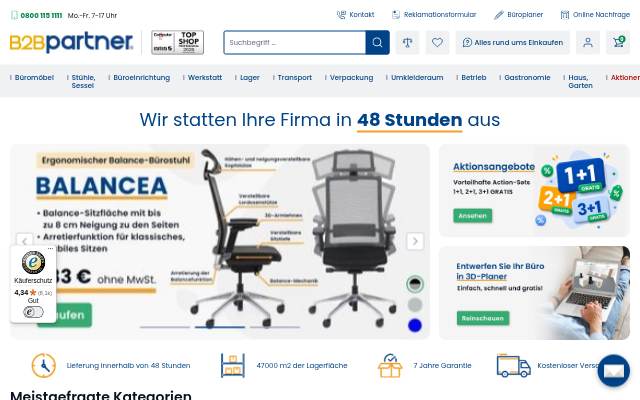 B2B Partner storefront