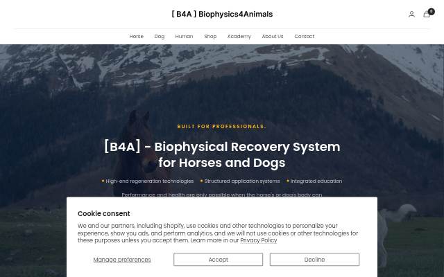 B4A GmbH  [B4A] Biophysics4Animals storefront