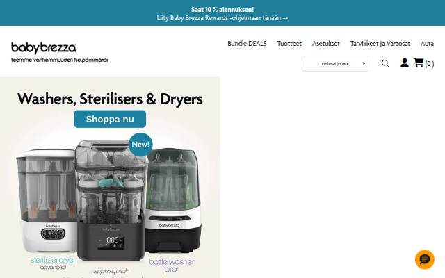 Baby Brezza Scandinavia storefront