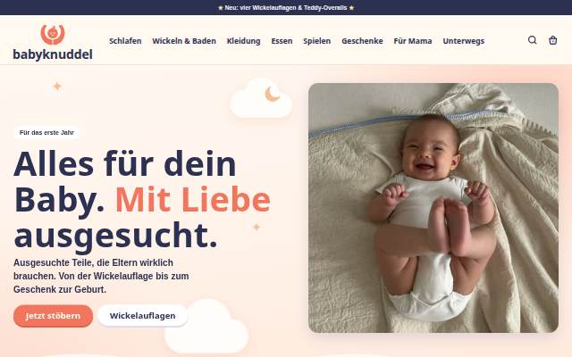 Startseite von Babyknuddel