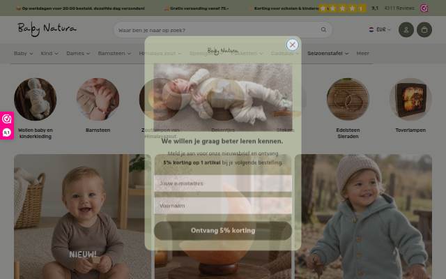 Baby Natura storefront