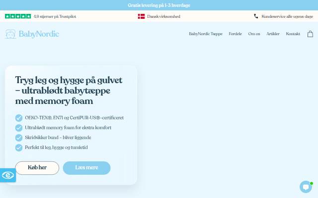BabyNordic storefront