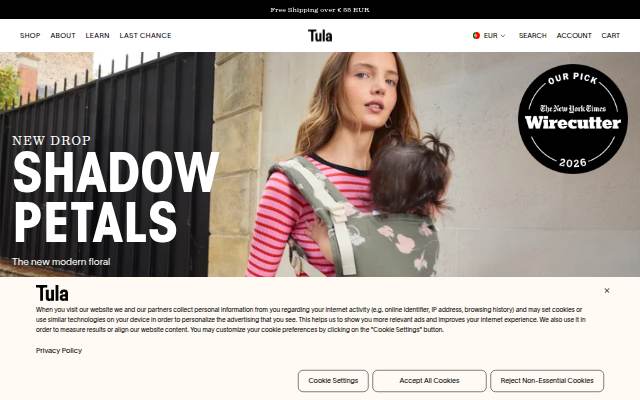Baby Tula EU storefront