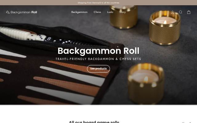 Backgammon Roll storefront
