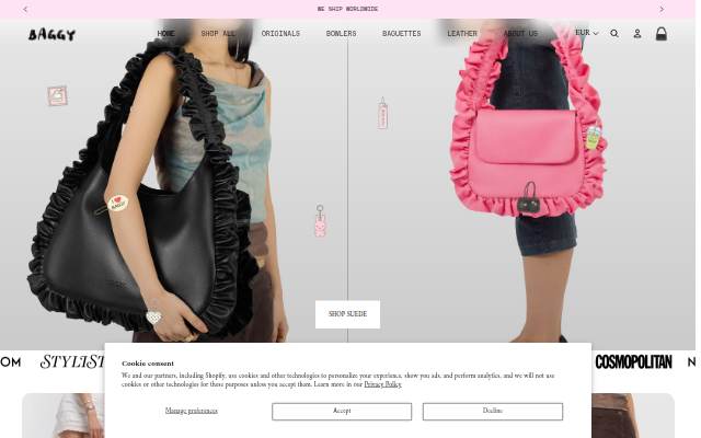 Startseite von Baggy London