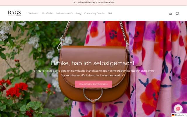 Startseite von BAGS &amp; PIECES