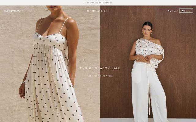 BAHHGOOSE storefront