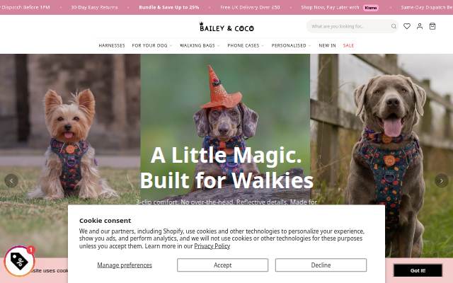 Bailey and Coco (UK) storefront
