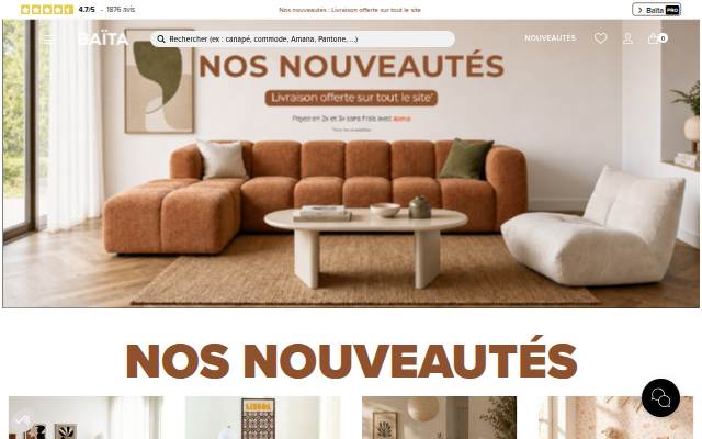 Startseite von BAITA HOME