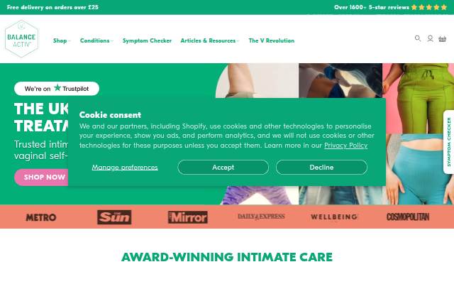 Startseite von Balance Activ