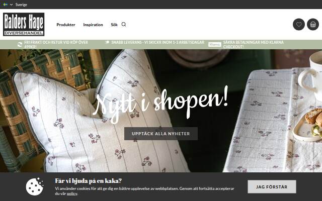 Balders Hage Diversehandel storefront