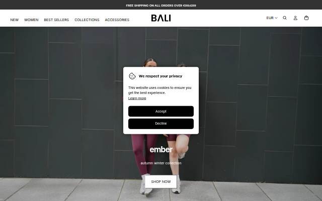 Bali Clothing storefront