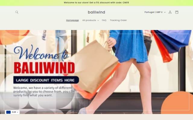 baliiwind storefront
