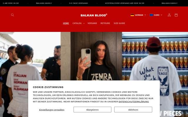 Startseite von Balkan Blood
