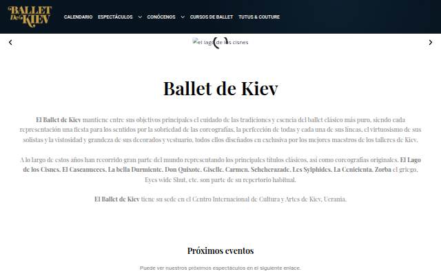 Ballet de Kiev storefront