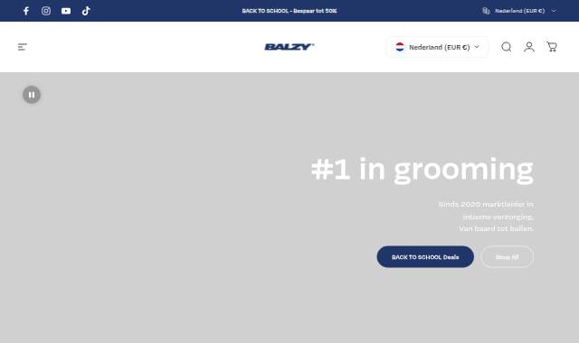 BALZY storefront