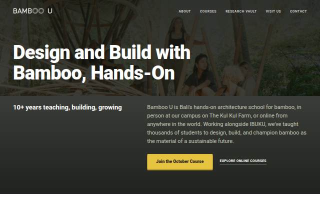 Design and Build with Bamboo, Hands storefront