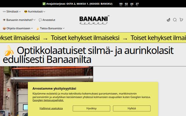 Banaani™ storefront