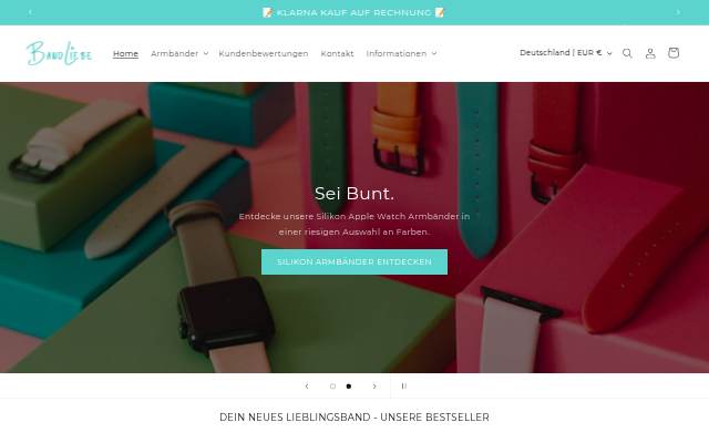 BandLiebe storefront