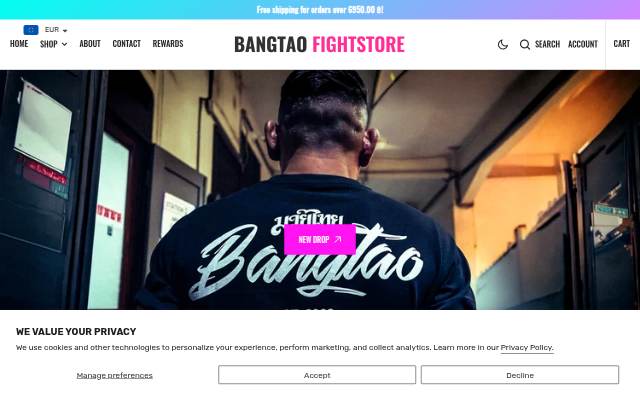 Bangtao Fight Store storefront