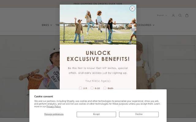 Banwood EUR storefront