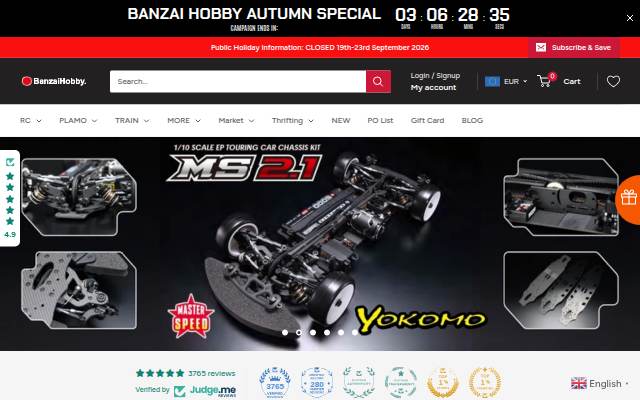 BanzaiHobby storefront