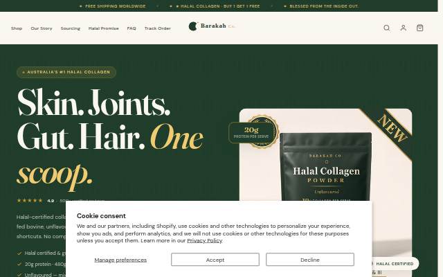 Barakah Wellness storefront