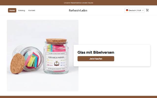 Startseite von Barbaras Laden