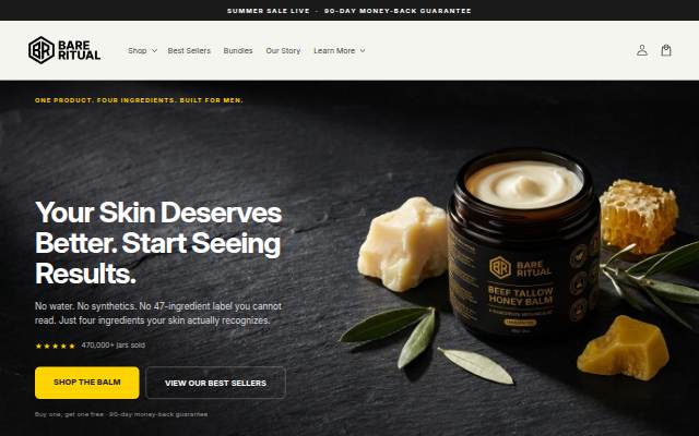 Bare Ritual storefront