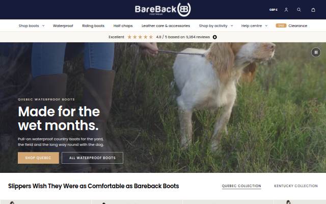 Bareback Footwear storefront