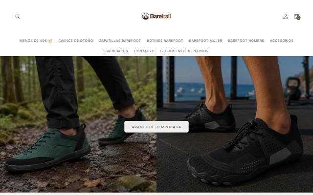 BARETRAIL storefront