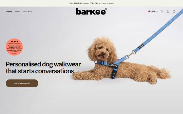 Barkee storefront