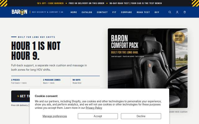 Baron Security storefront
