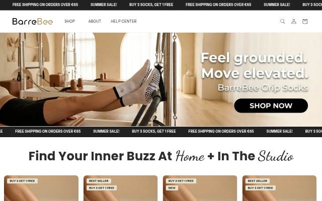 BarreBee storefront
