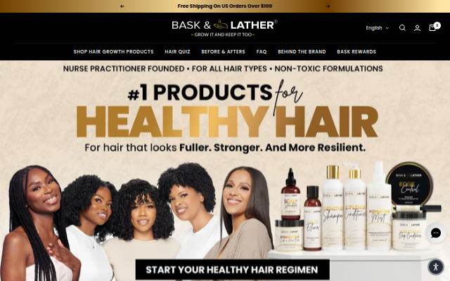 Bask  and Lather Co storefront