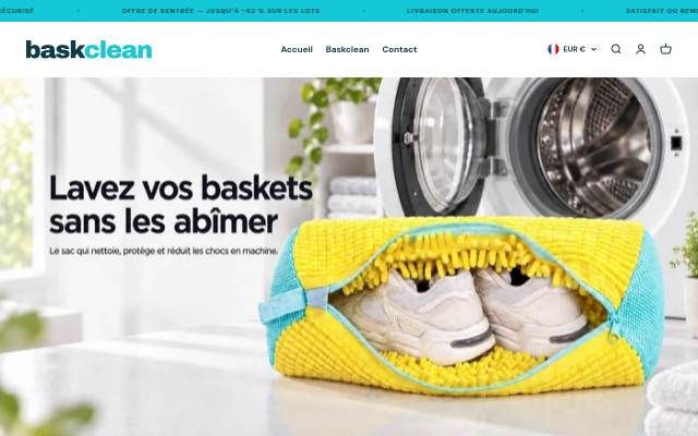 Startseite von Baskclean