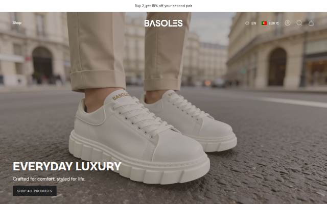 Startseite von Basoles