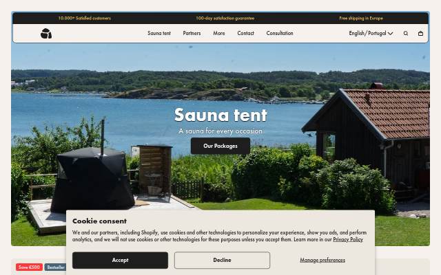 bast sauna storefront
