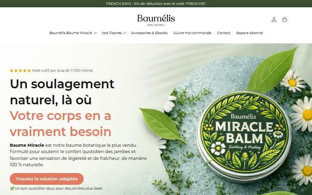 Baumélis FR storefront