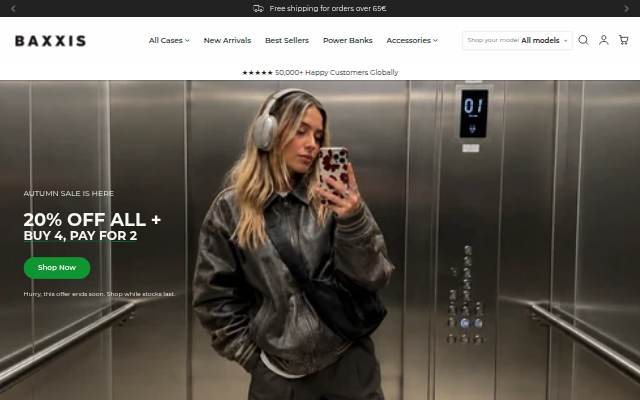 Baxxis storefront