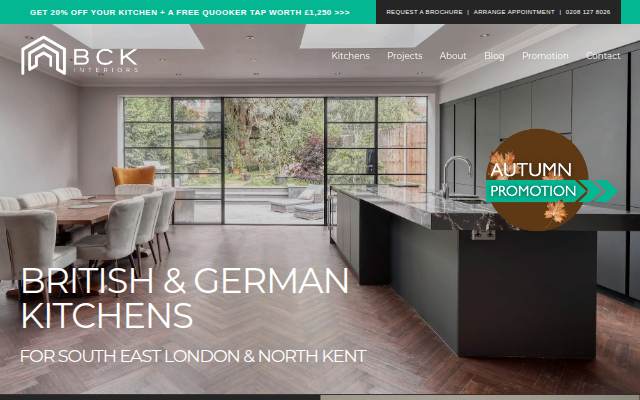 BCK Interiors storefront