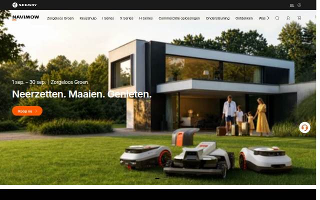 Navimow BE storefront