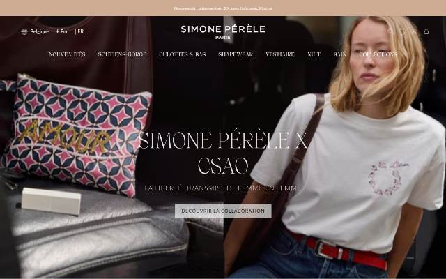 Startseite von Simone Pérèle Belgique