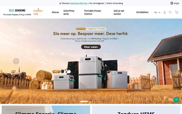Zendure Belgium storefront