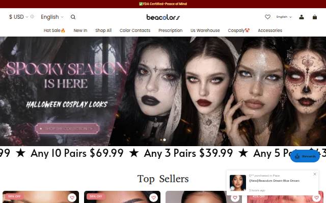 BEACOLORS storefront