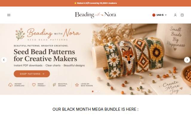 Beading with Nora storefront