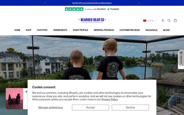 Bearded Bear Co storefront
