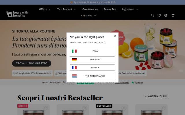 Montra da Bears with Benefits Italia